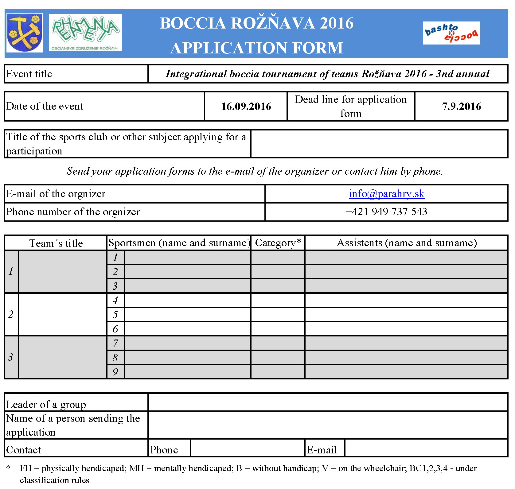Boccia Rožnava 2016