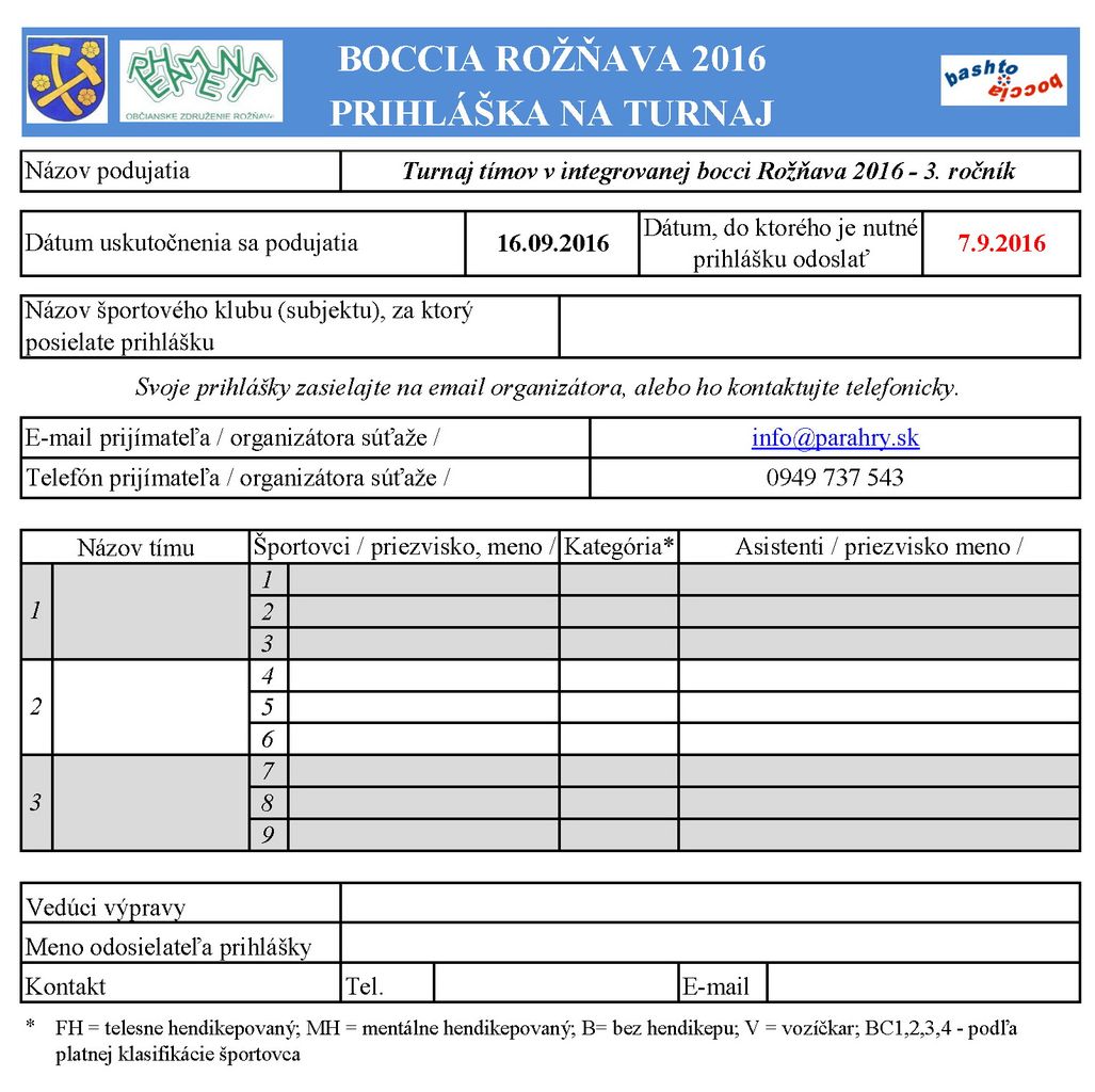 Boccia Rožnava 2016