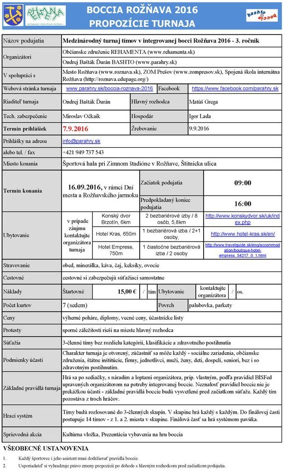Boccia Rožnava 2016